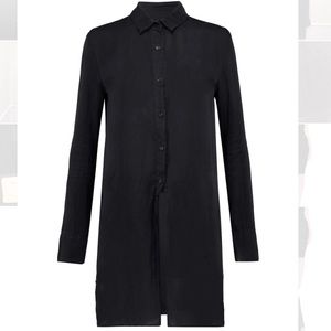 RTA Marie tie front silk shirt brand new